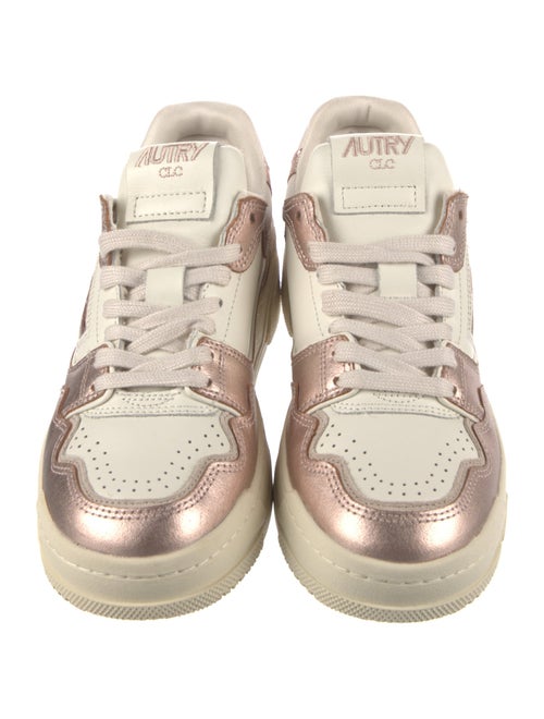 Autry Leather Colorblock Pattern Sneakers