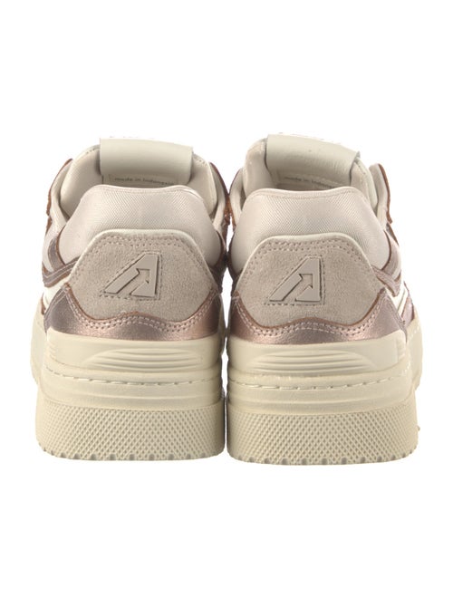 Autry Leather Colorblock Pattern Sneakers