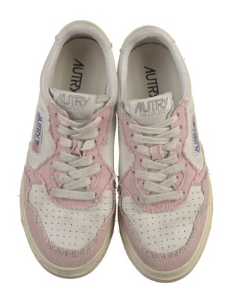 Autry Leather Colorblock Pattern Sneakers