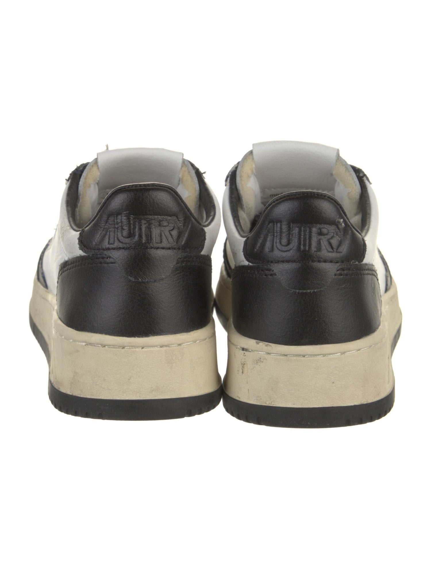 Autry Leather Colorblock Pattern Sneakers