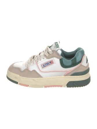 Autry Leather Colorblock Pattern Sneakers