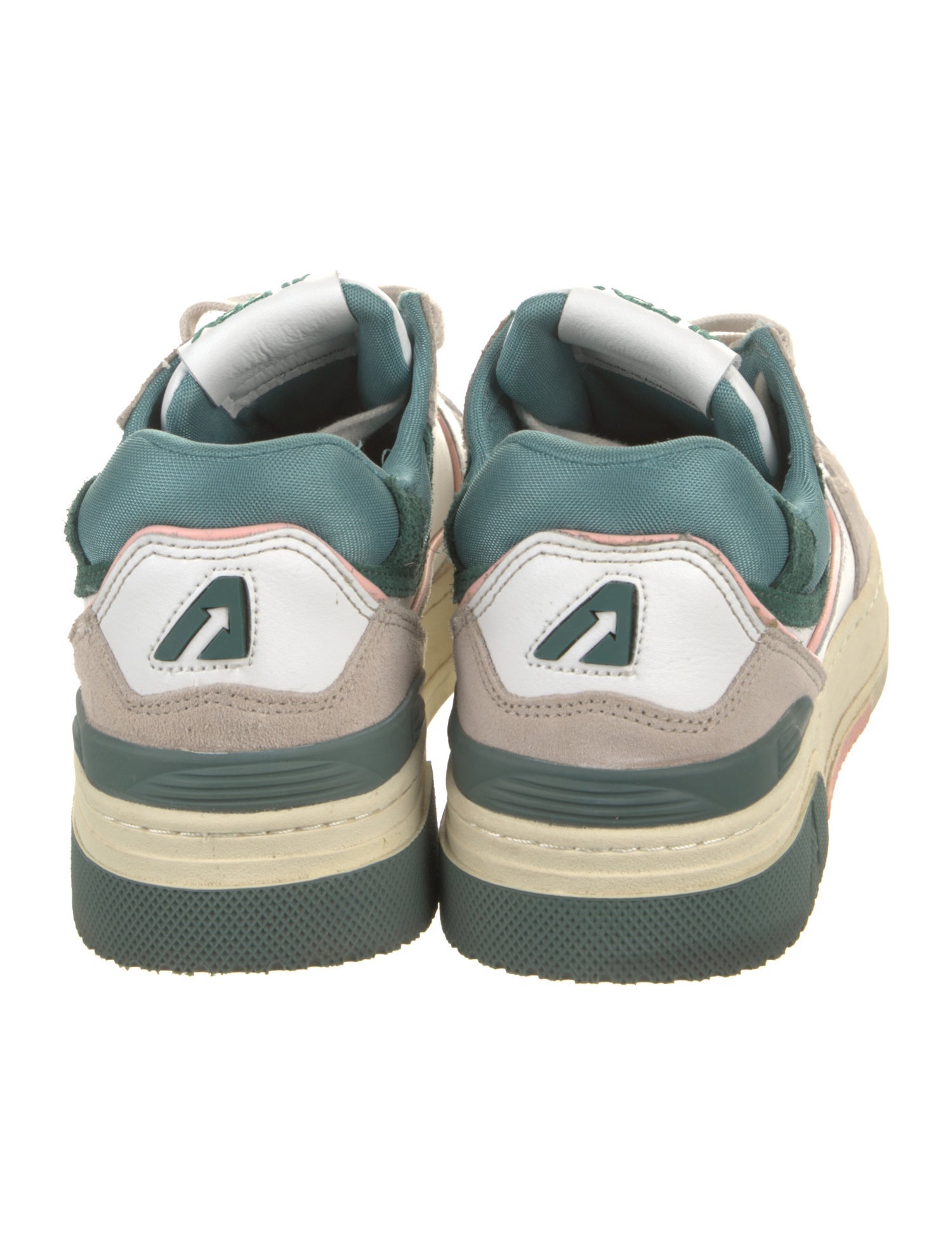 Autry Leather Colorblock Pattern Sneakers