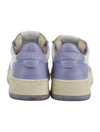 Autry Leather Colorblock Pattern Sneakers