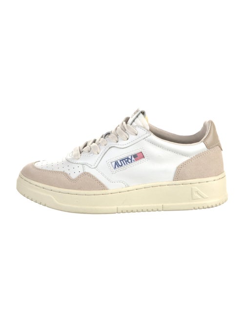 Autry Leather Colorblock Pattern Sneakers