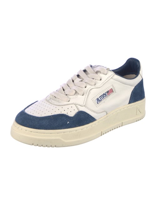 Autry Leather Colorblock Pattern Sneakers