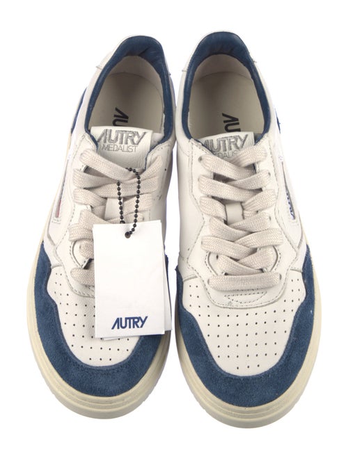 Autry Leather Colorblock Pattern Sneakers