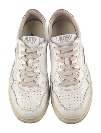 Autry Leather Graphic Print Sneakers