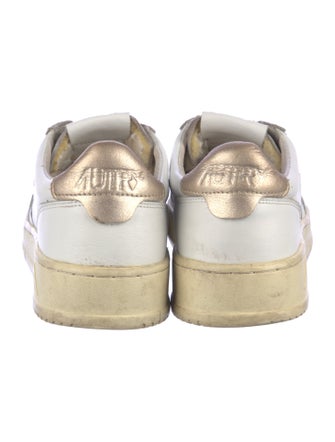 Autry Leather Graphic Print Sneakers