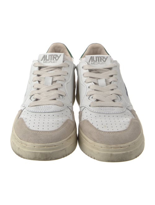 Autry Leather Colorblock Pattern Sneakers