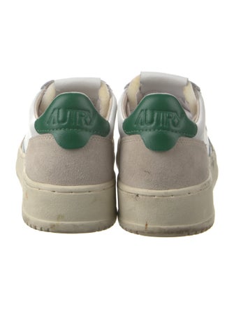Autry Leather Colorblock Pattern Sneakers