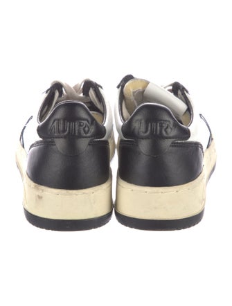 Autry Leather Colorblock Pattern Sneakers