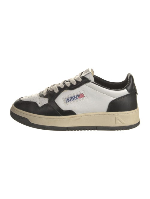 Autry Leather Colorblock Pattern Sneakers