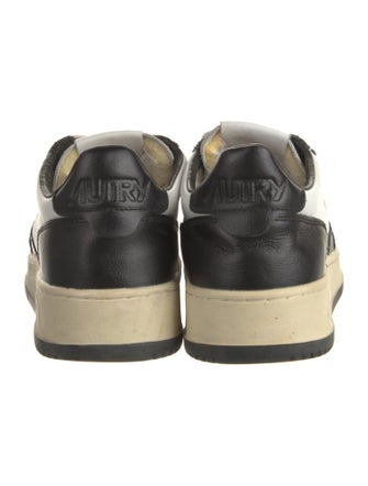 Autry Leather Colorblock Pattern Sneakers