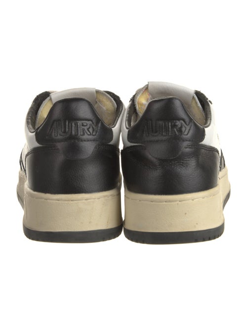 Autry Leather Colorblock Pattern Sneakers