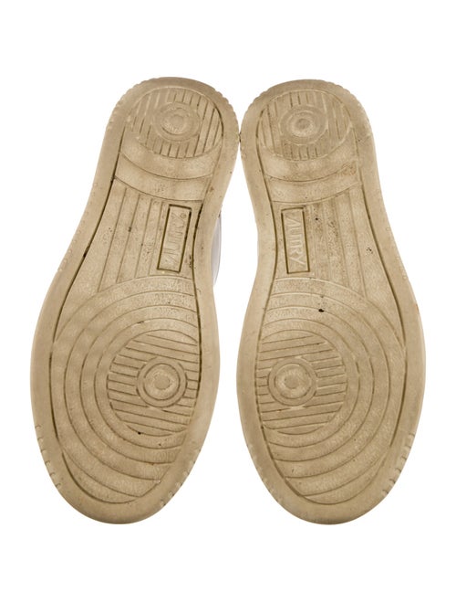 Autry Leather Colorblock Pattern Sneakers