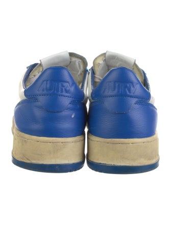 Autry Leather Colorblock Pattern Sneakers