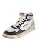 Autry Leather Colorblock Pattern Chunky Sneakers