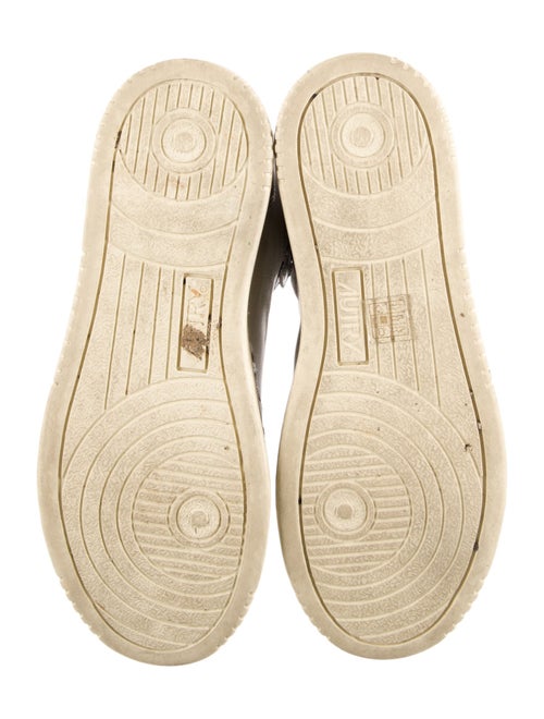 Autry Leather Colorblock Pattern Chunky Sneakers