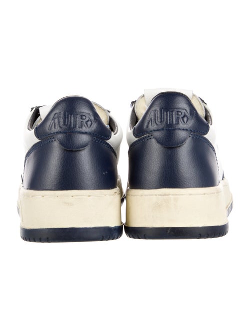 Autry Leather Colorblock Pattern Sneakers