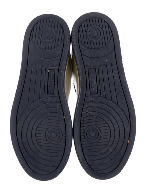 Autry Leather Colorblock Pattern Sneakers