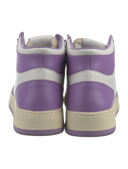 Autry Leather Colorblock Pattern Sneakers