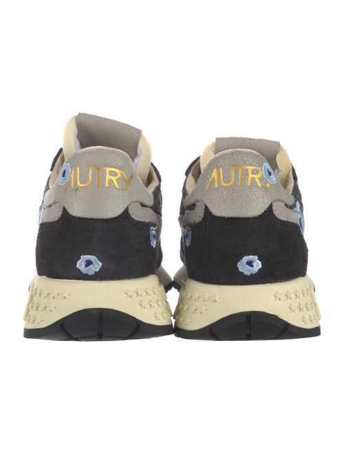 Autry Suede Floral Print Sneakers