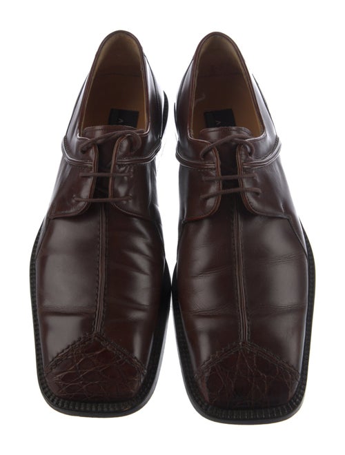 AVVENTURA Leather Whipstitch Trim Derby Shoes