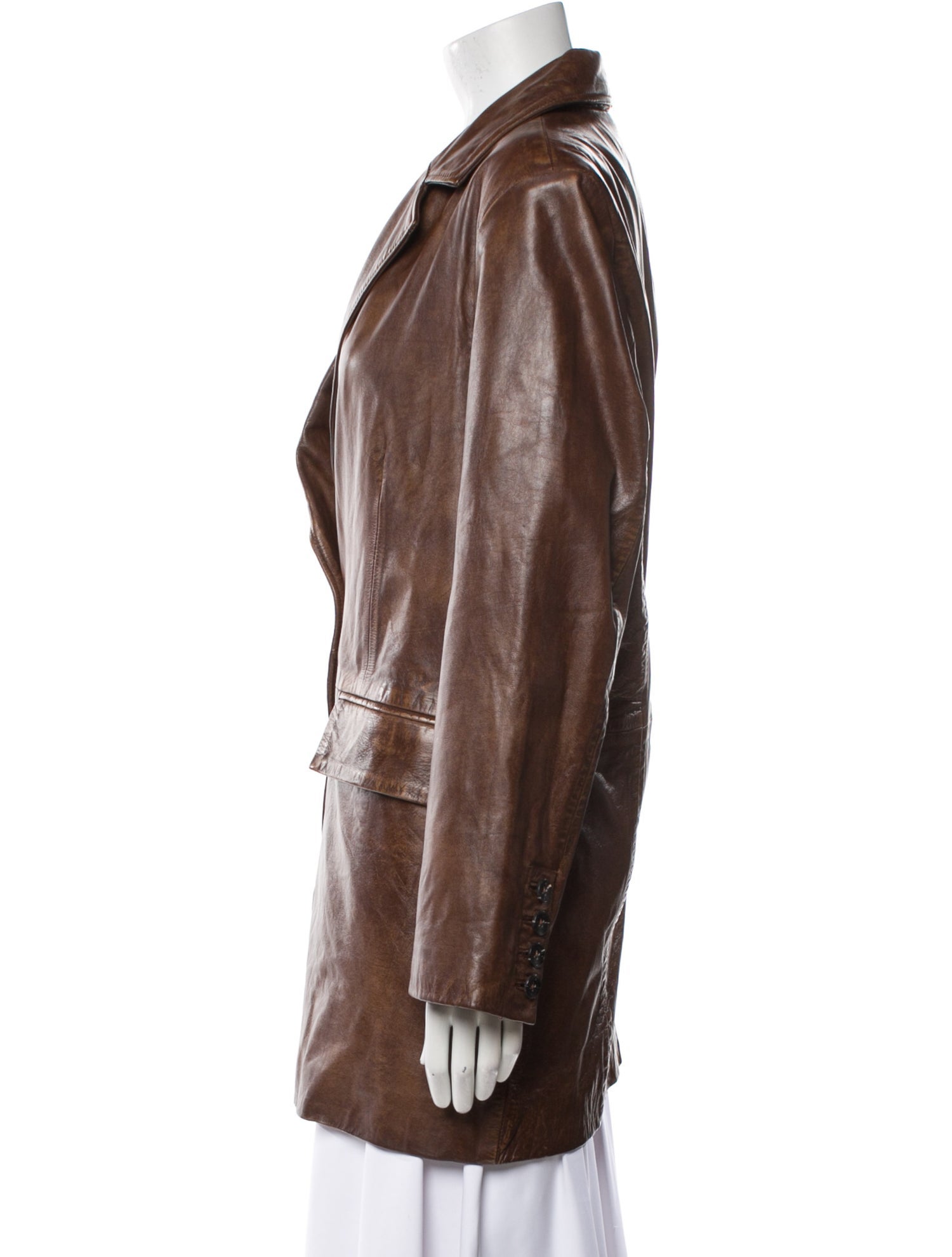 Avec Les Filles Leather Blazer