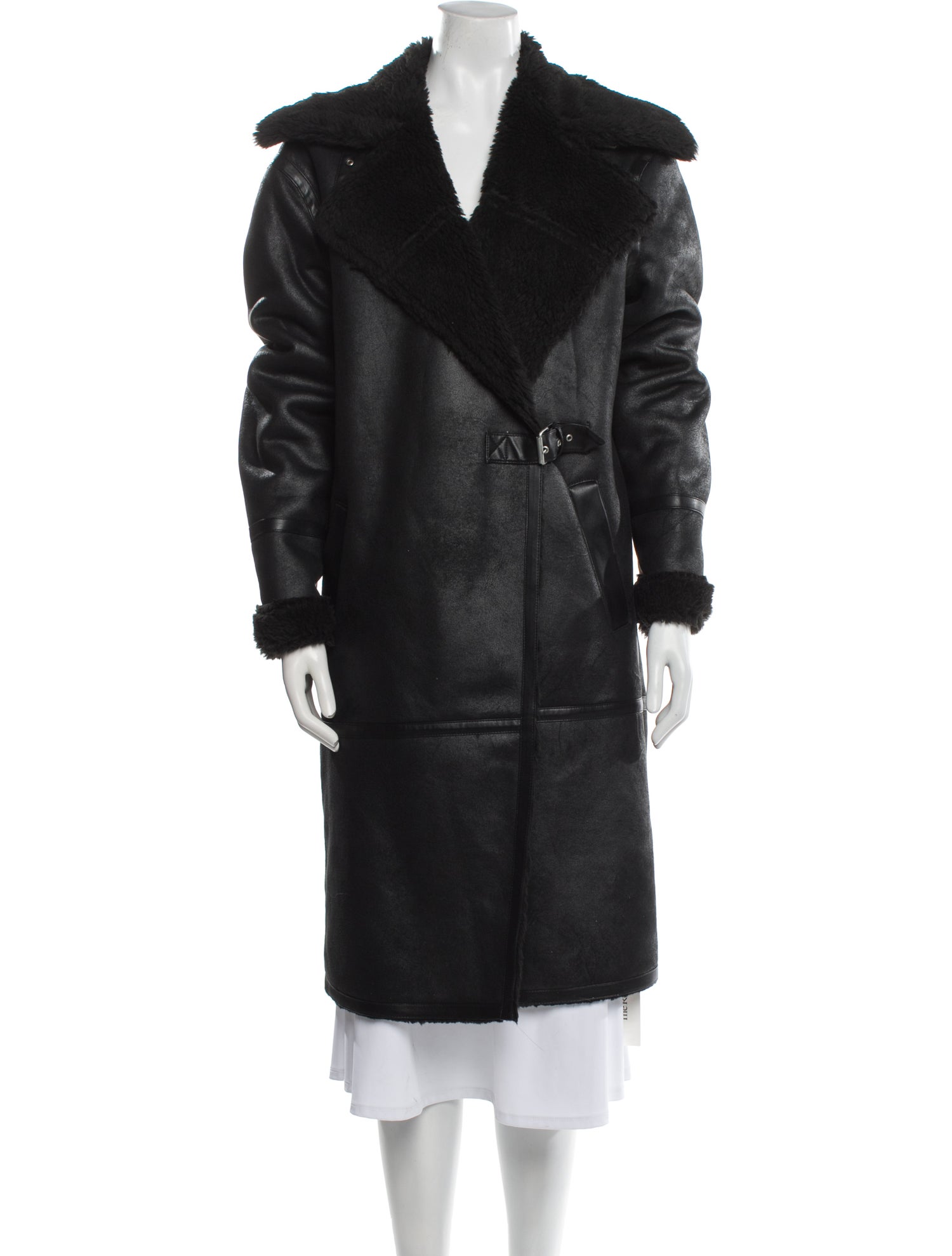 Avec Les Filles Faux Fur Fur Coat