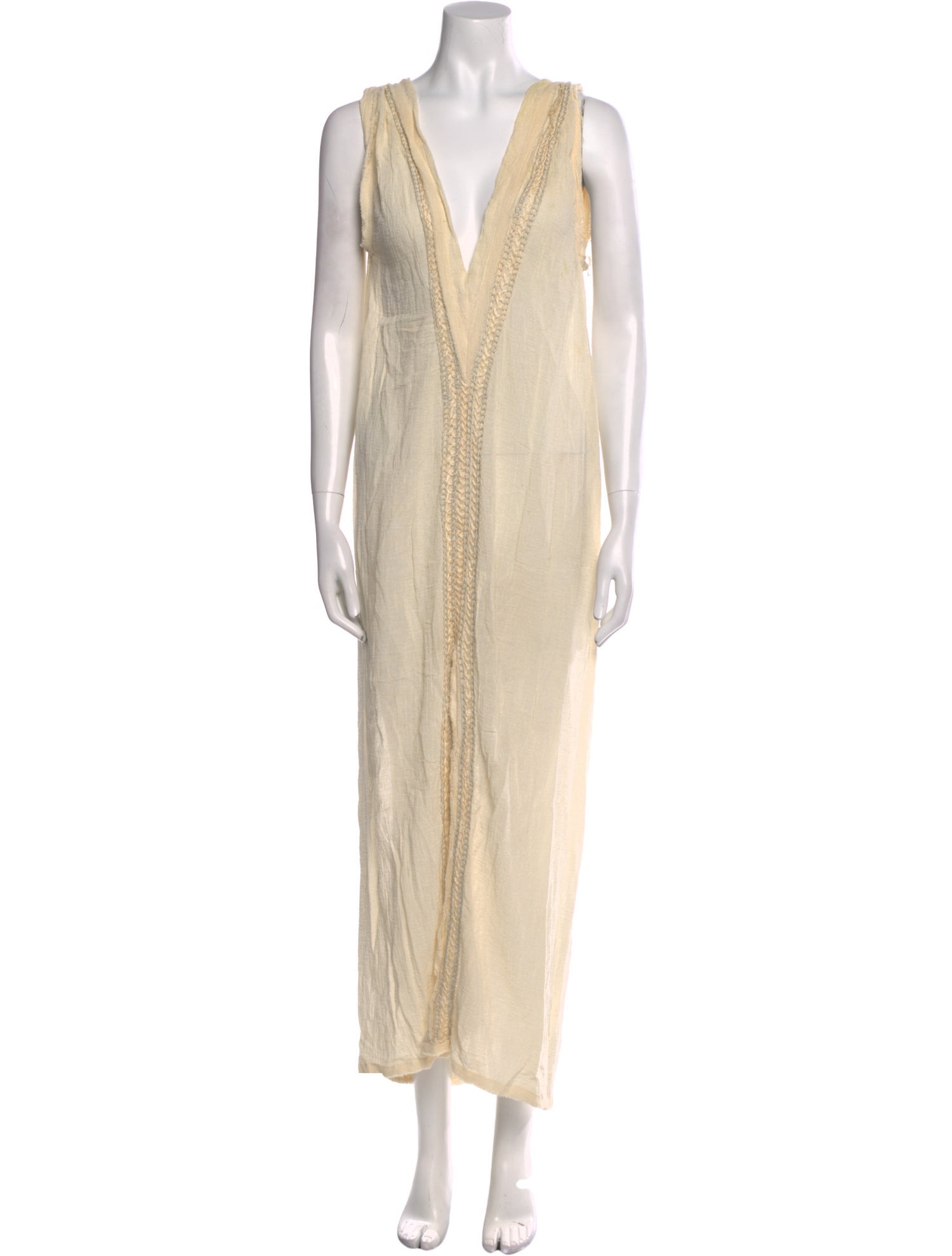 Avec La Troupe V-Neck Long Dress