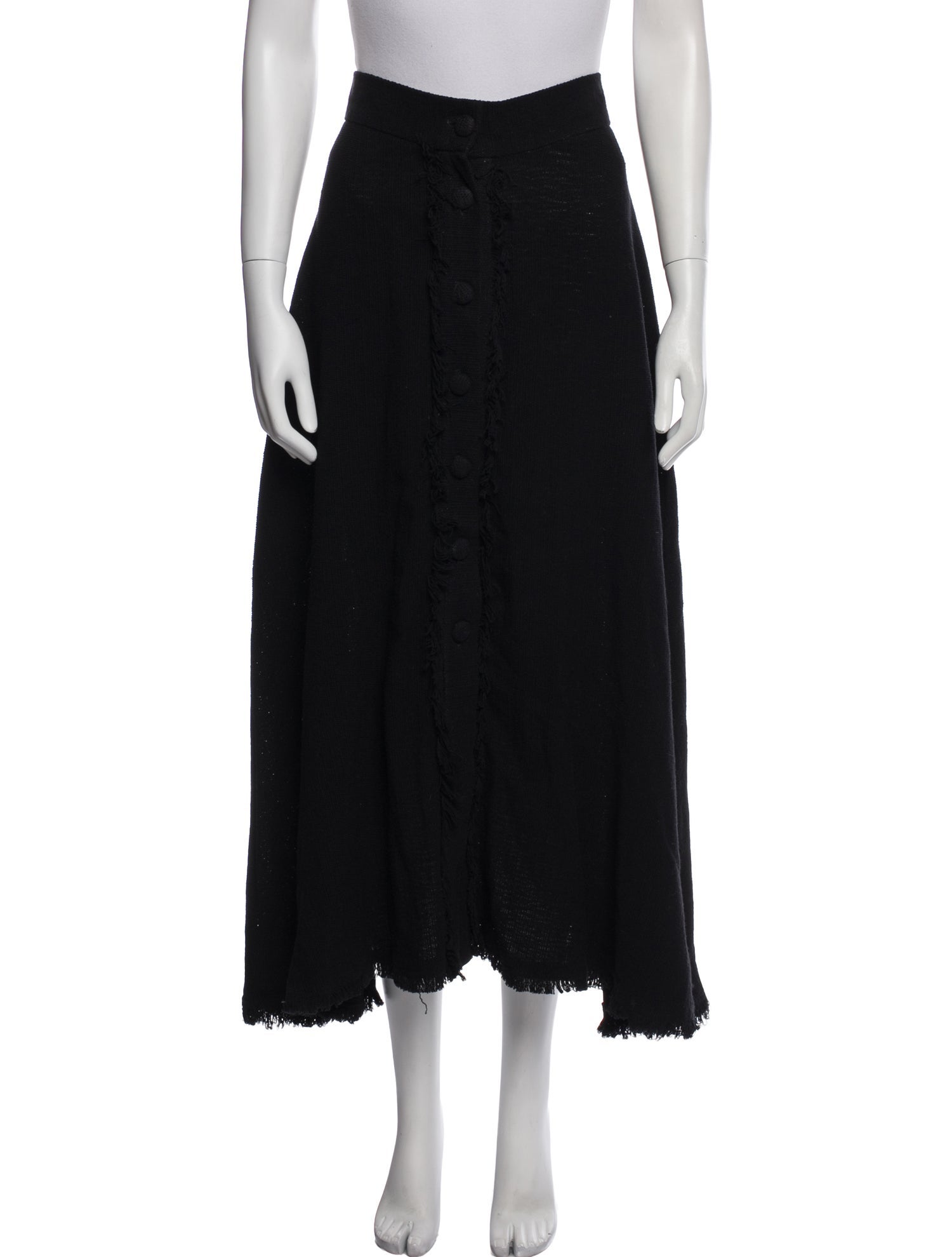 Avec La Troupe Crochet Midi Length Skirt