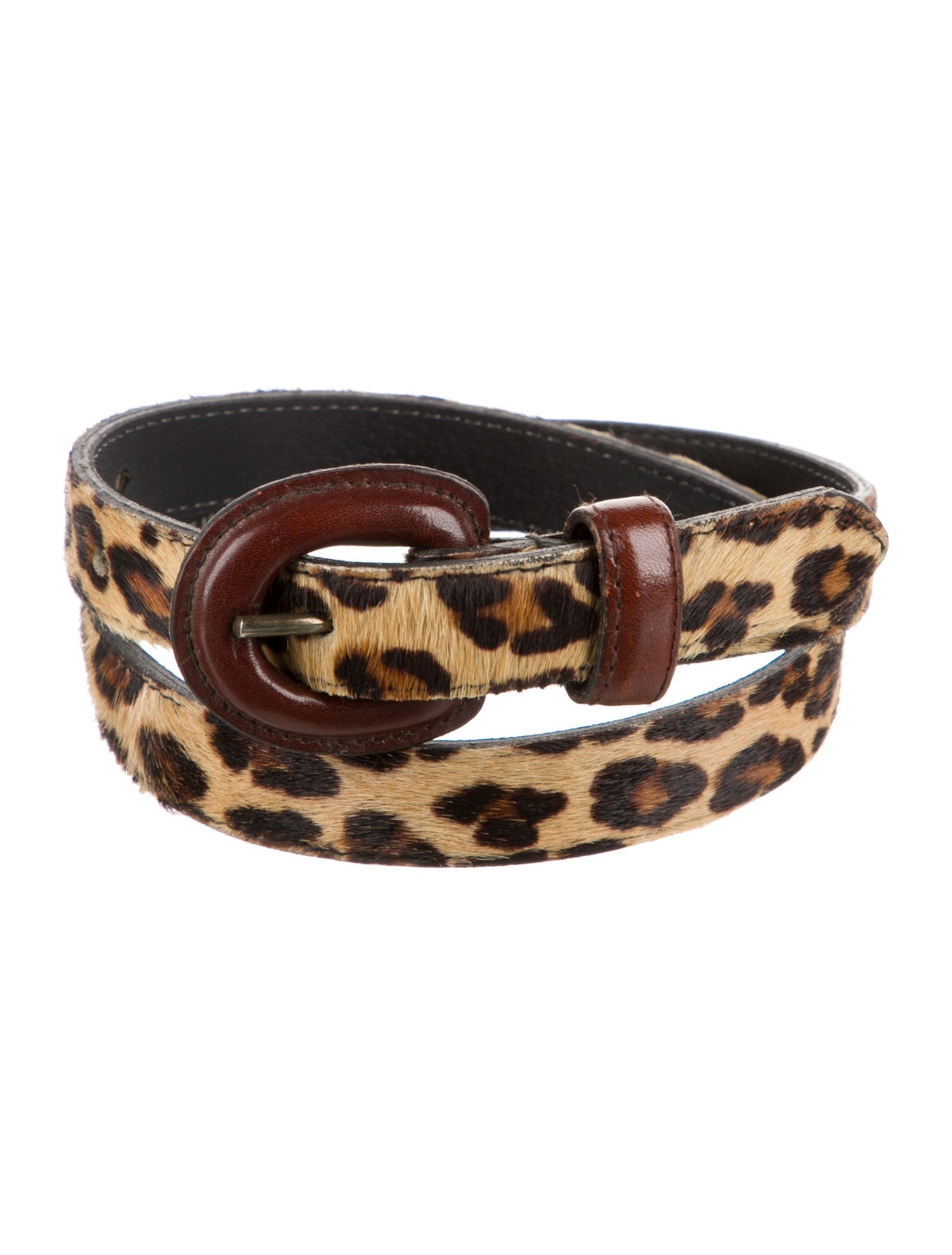 Avignon Skinny Ponyhair Waist Belt