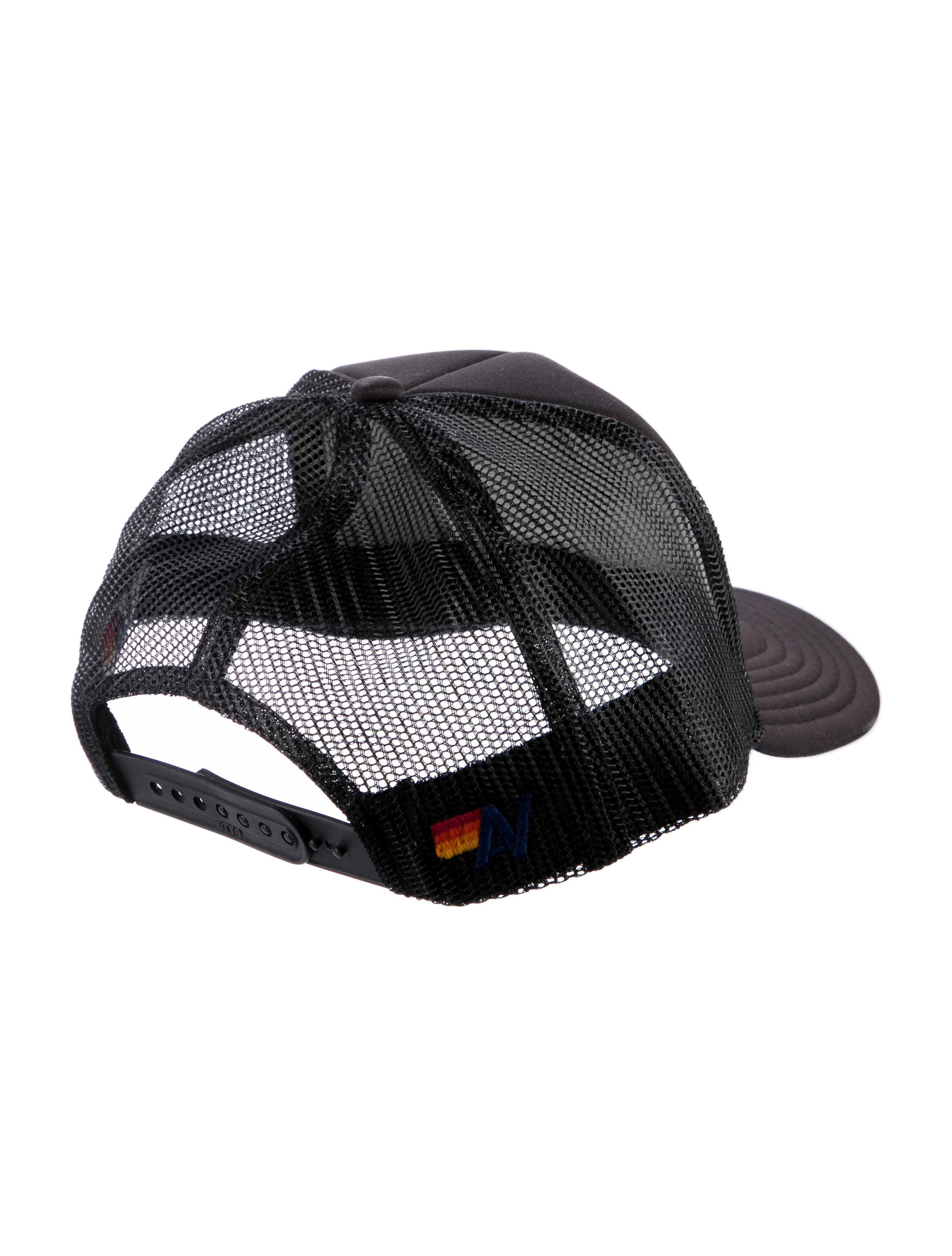 Aviator Nation Gibson Black Mesh Cap with Colorful Logo Aviator Nation Gibson Trucker Hat - Black Hats, Accessories  main image 2
