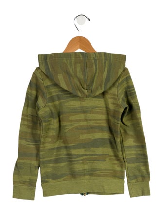 Aviator Nation Boys' Camo Print Zip Up Hoodie