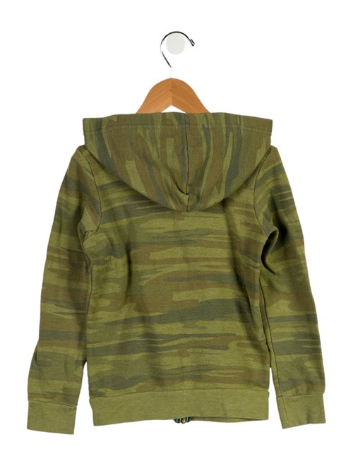 Aviator Nation Boys' Camo Print Zip Up Hoodie