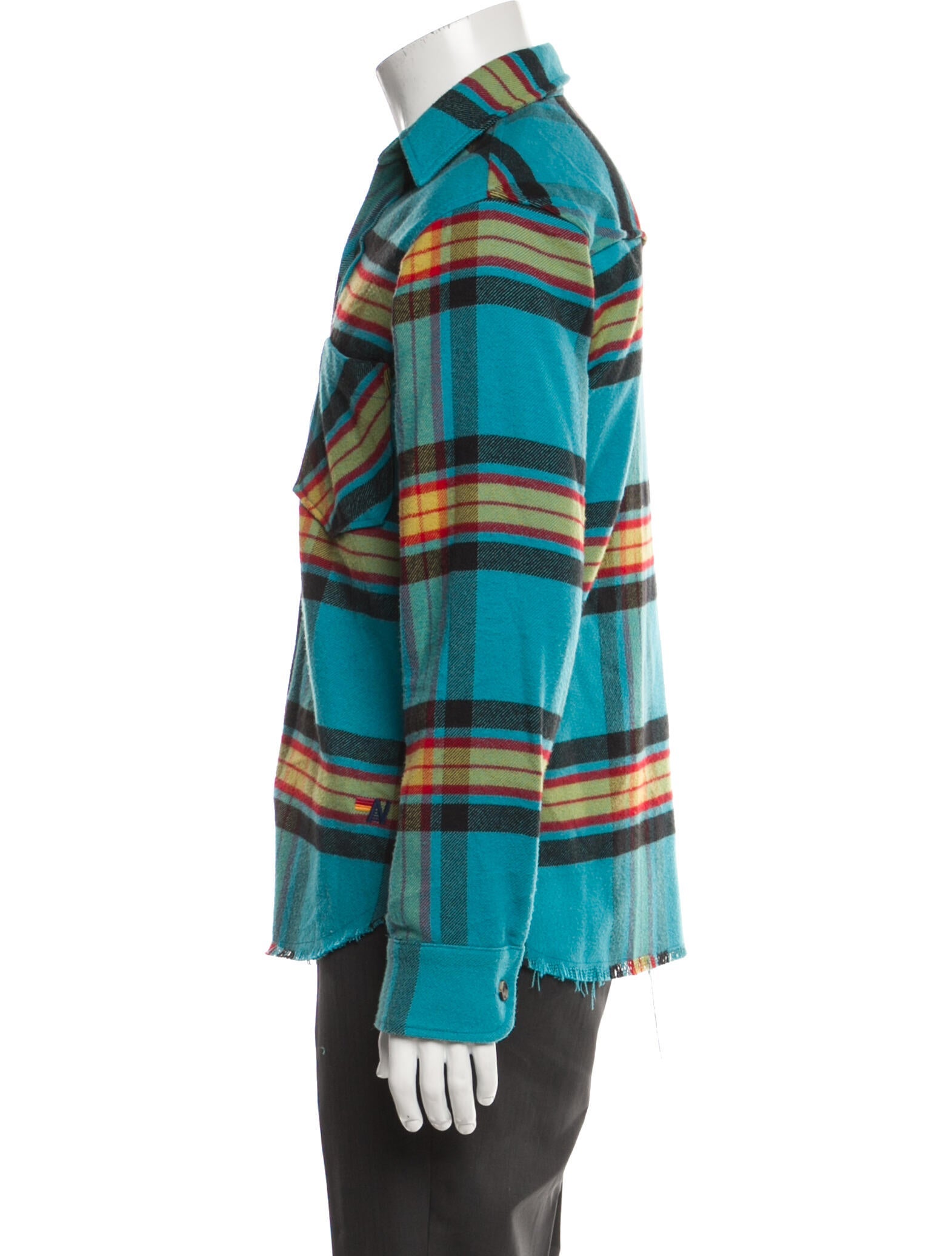 Aviator Nation Plaid Print Long Sleeve Western Shirt