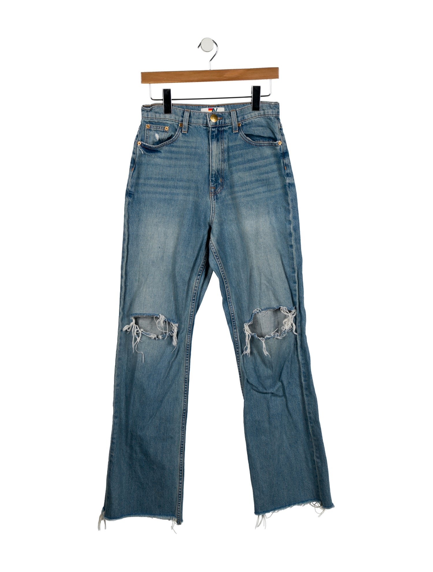 Aviator Nation High-Rise Wide Leg Jeans