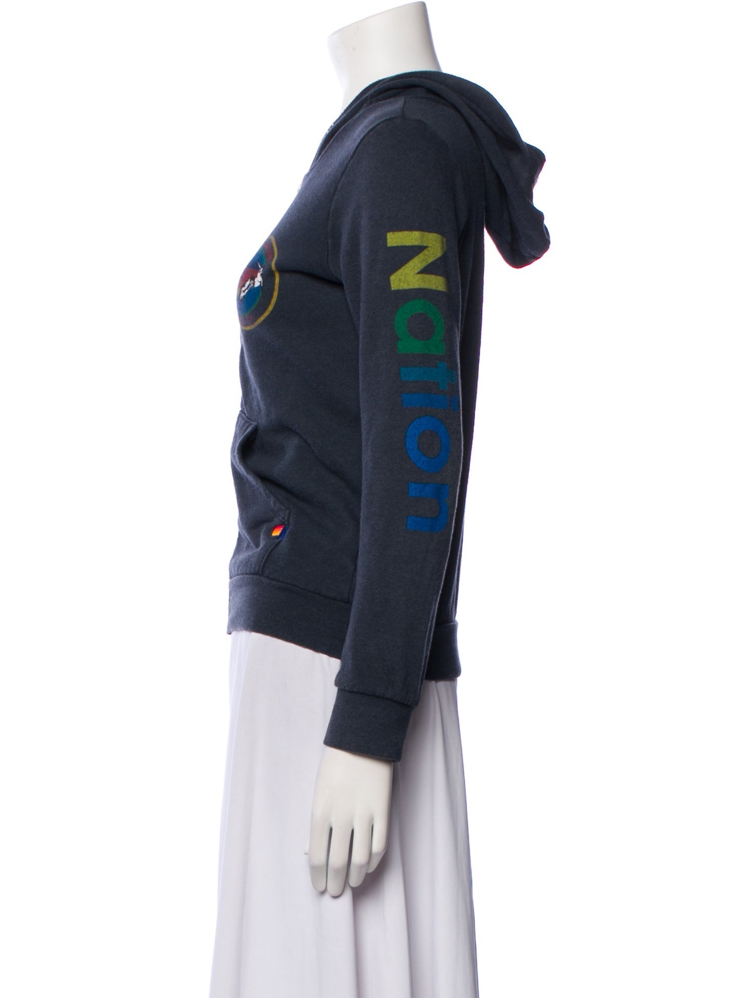 Aviator Nation Graphic Print Crew Neck Sweater