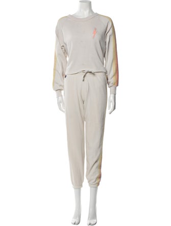 Aviator Nation Embroidered Accent Pant Set