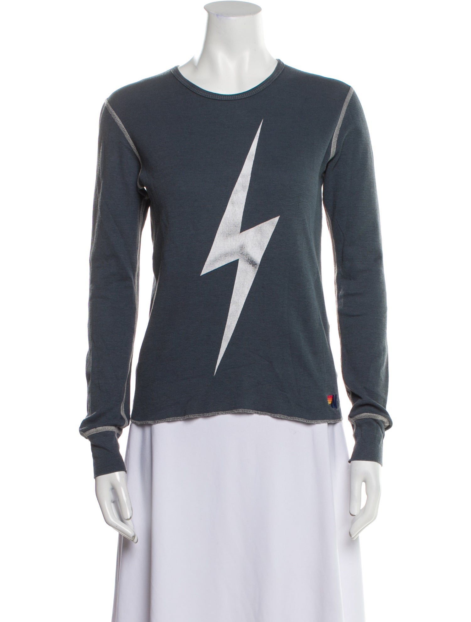 Aviator Nation Graphic Print Crew Neck Sweatshirt