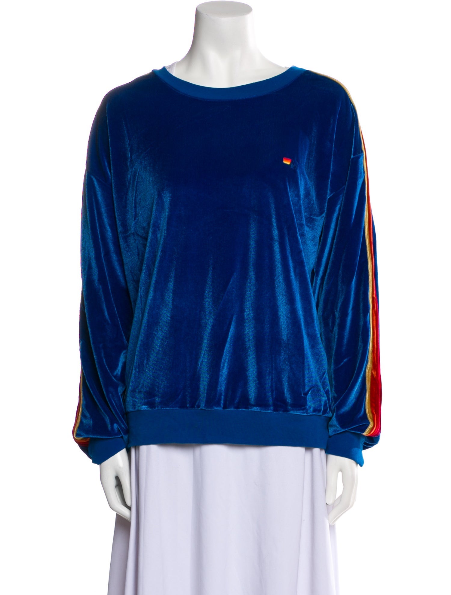 Aviator Nation Scoop Neck Long Sleeve Sweatshirt