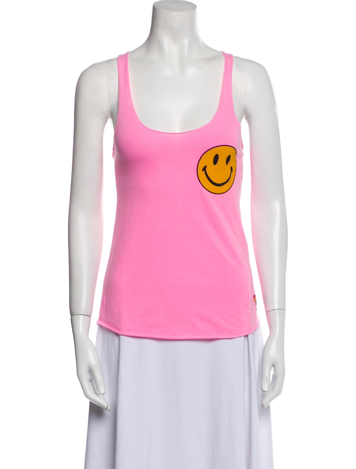 Aviator Nation Graphic Print Scoop Neck Top