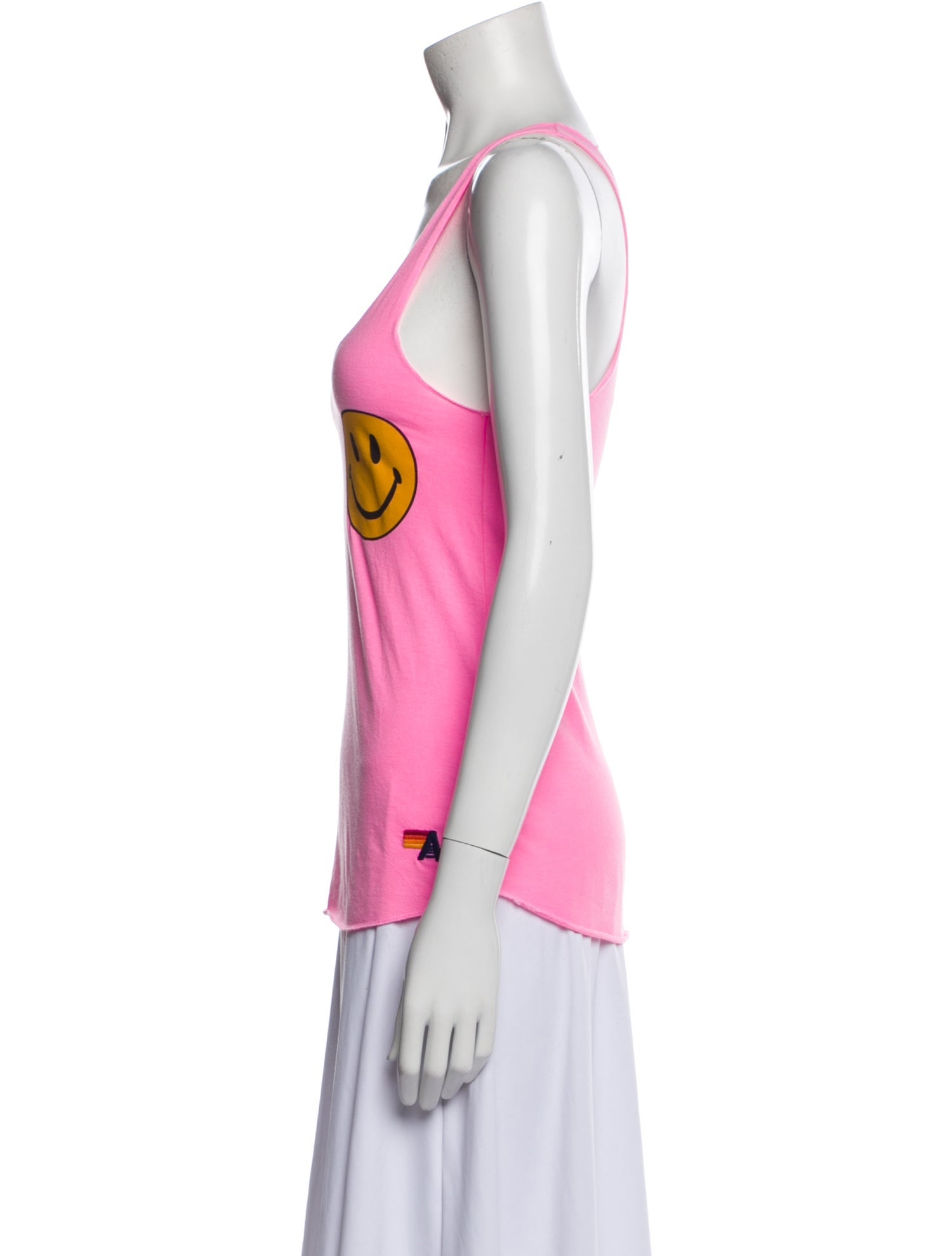 Aviator Nation Graphic Print Scoop Neck Top