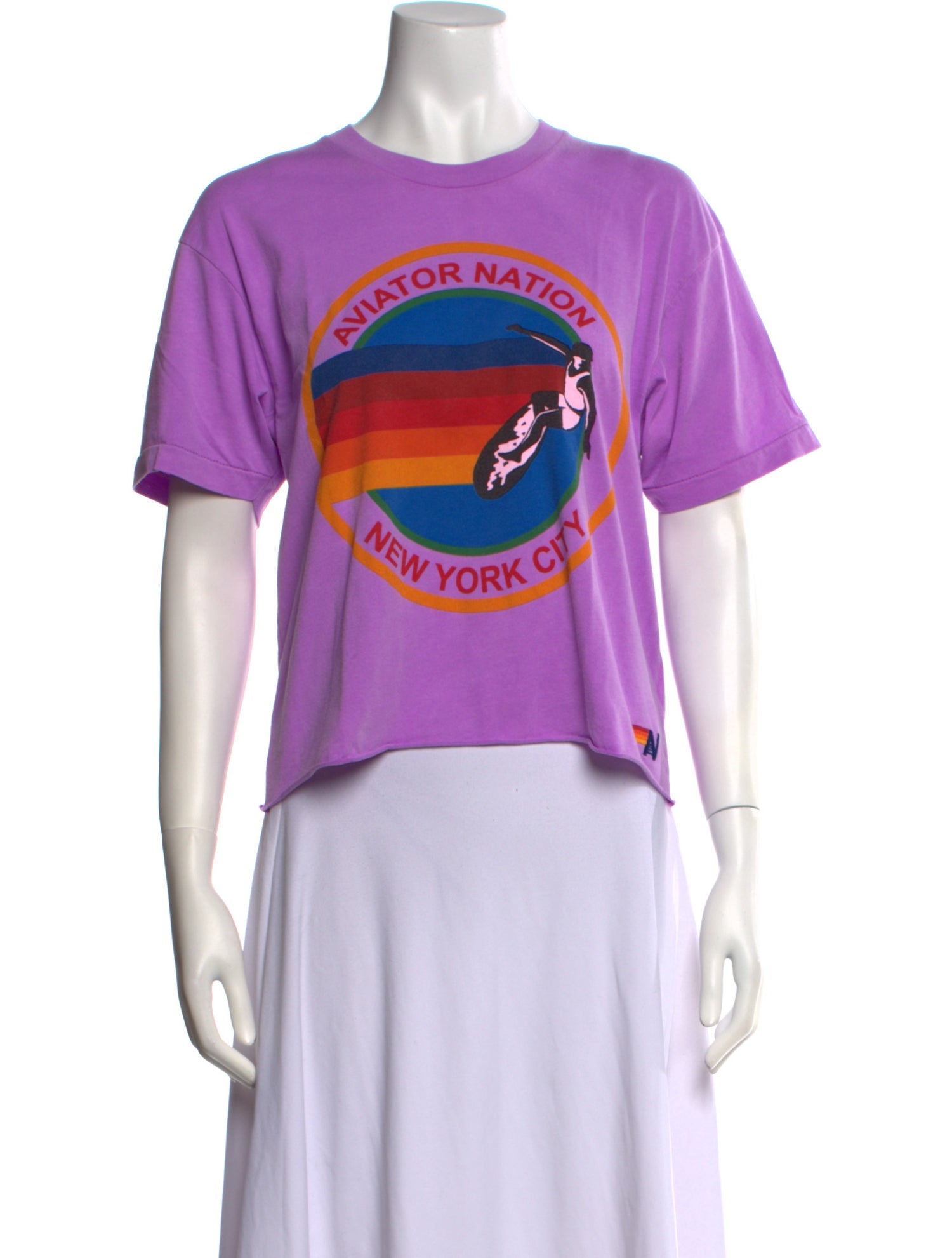 Aviator Nation Graphic Print Crew Neck T-Shirt