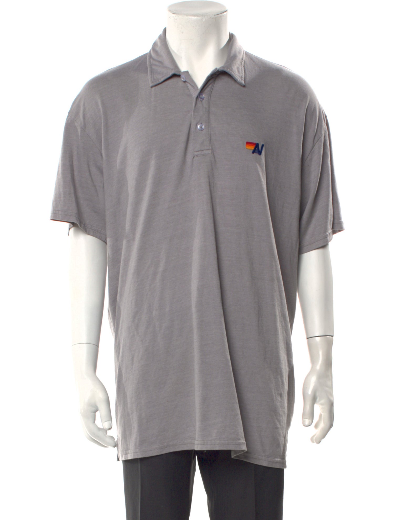 Aviator Nation Collar Short Sleeve Polo Shirt
