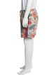 Aviator Nation Floral Print Flat Front Shorts