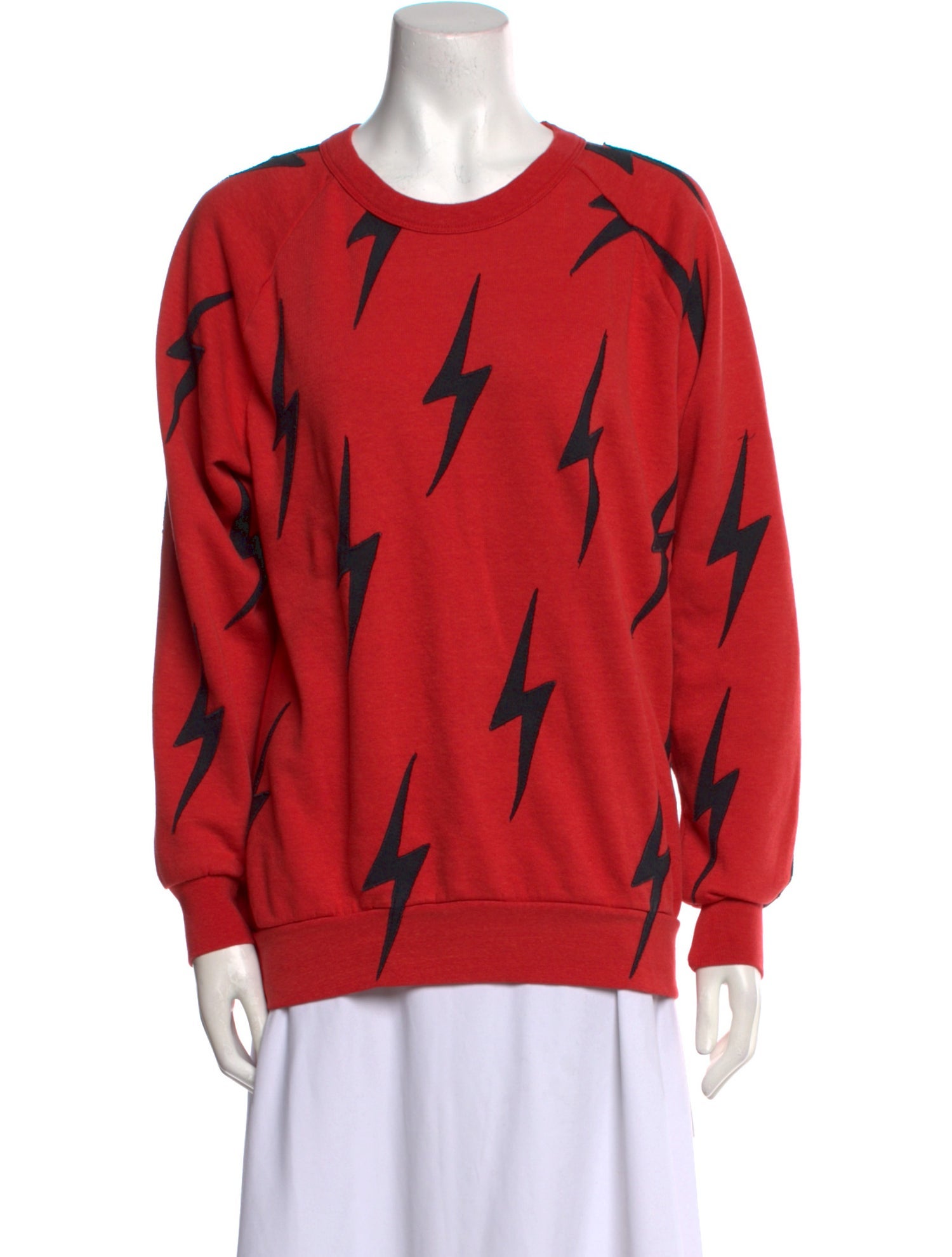 Aviator Nation Printed Crew Neck Sweatshirt