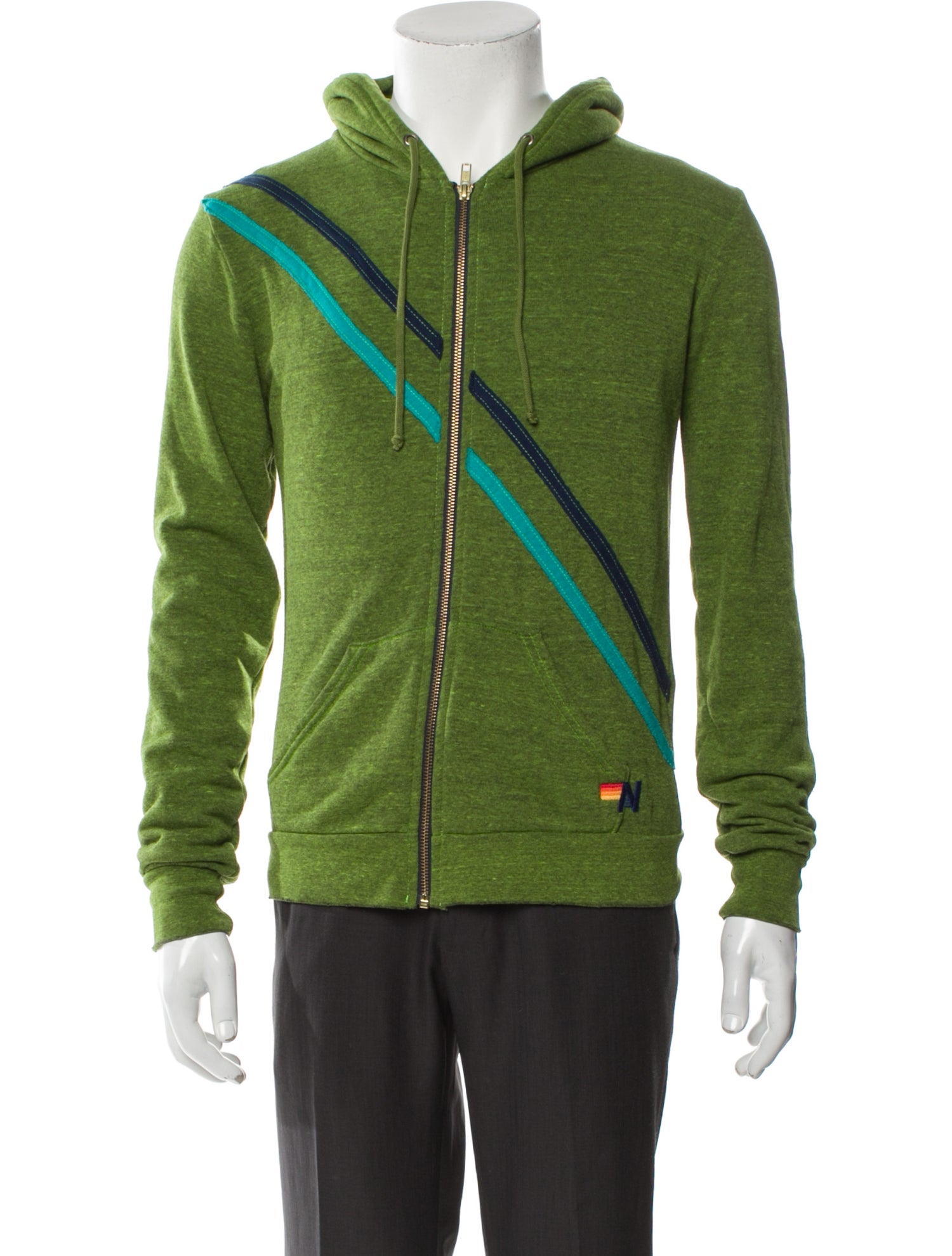 Aviator Nation Graphic Print Mock Neck Cardigan