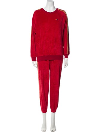 Aviator Nation Striped Grosgrain Trim Lounge Set