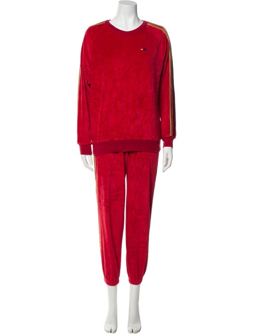 Aviator Nation Striped Grosgrain Trim Lounge Set